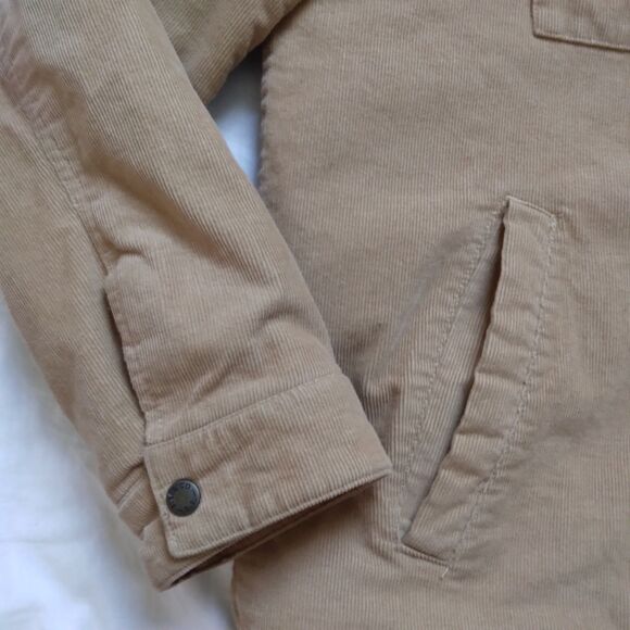 Levi’s Corduroy Trucker Jacket Tan Cotton Sherpa Fleece Lined 90s Y2K Men’s XL - Picture 10 of 16
